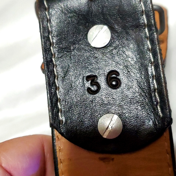 Men's Sz. 36 Leather Belt - Picture 9 of 14